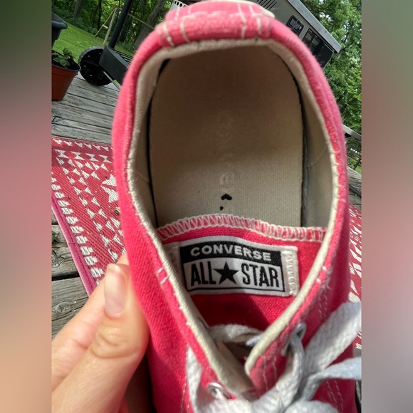 Converse Chuck Taylor All⭐️Star Low Sneakers, Girls sz 3, coral pink - Picture 7 of 7